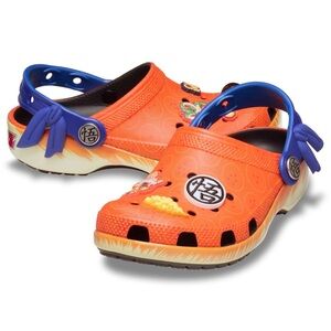 NWT Kid Crocs Classic Clog Dragon Ball Z Goku  210897 90H  Orange/Blue/Black